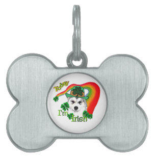 Médaillons Pour Animaux Domestiques Alaskan Malamute St. Patrick's Day
