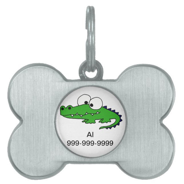 Médaillons Pour Animaux Domestiques Alligator génial (Devant)