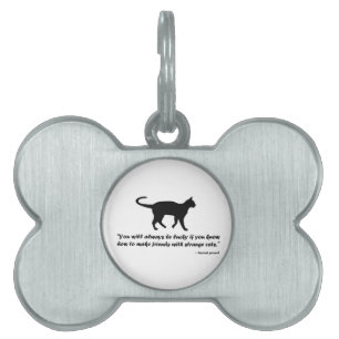 Médaillons Pour Animaux Domestiques Ancien proverbe de chat
