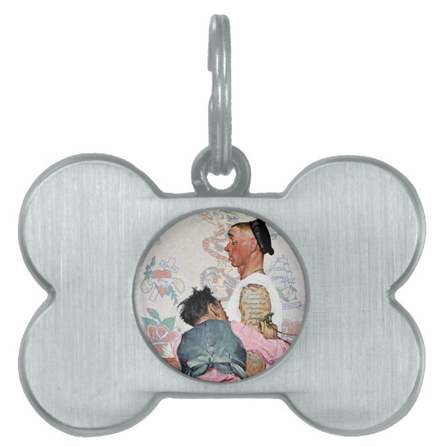 Médaillons Pour Animaux Domestiques Artiste de tatouage (Devant)