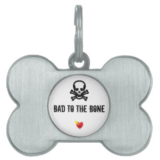 Médaillons Pour Animaux Domestiques Bad To Bone Dog Tag