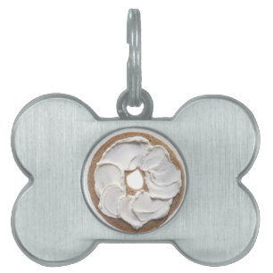 Médaillons Pour Animaux Domestiques Bagel avec le fromage fondu