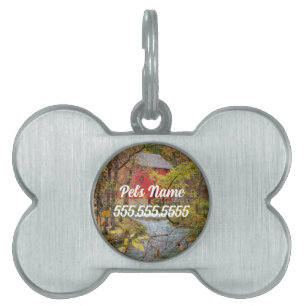 Médaillons Pour Animaux Domestiques Balise Alley Through the Woods Pet ID