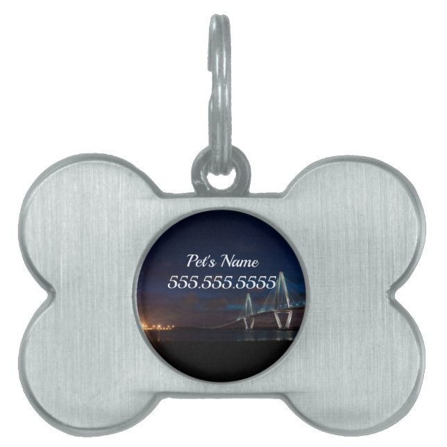 Médaillons Pour Animaux Domestiques Balise Arthur Ravenel Night Pano Pet ID (Devant)