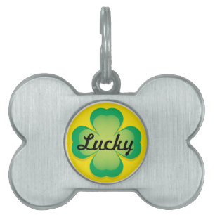 Médaillons Pour Animaux Domestiques Balise Chien de clé Lucky