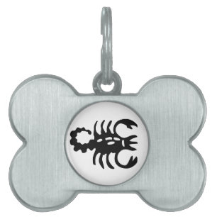 Médaillons Pour Animaux Domestiques Balise Chien Zodiac pour animal de compagnie Scorp