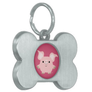 Médaillons Pour Animaux Domestiques Balise de menuiserie de cochon très courte