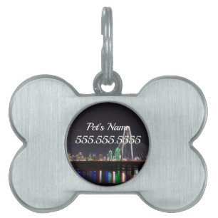 Médaillons Pour Animaux Domestiques Balise ID animal de compagnie Dallas Skyline Hunt