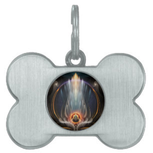 Médaillons Pour Animaux Domestiques Balise Imperial View Fractal Art Pet