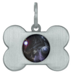 Médaillons Pour Animaux Domestiques Balise Quand Universitaire Colle Fractal Art Pet