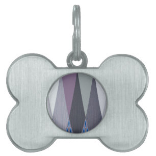 Médaillons Pour Animaux Domestiques Belle impression Extraordinaire Chevron Design Art