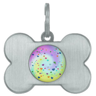 Médaillons Pour Animaux Domestiques bff ~ coeurs