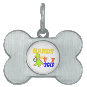 Médaillons Pour Animaux Domestiques Boo d'or ! Fille TGIF Merci Dieu Son Vendredi Haku