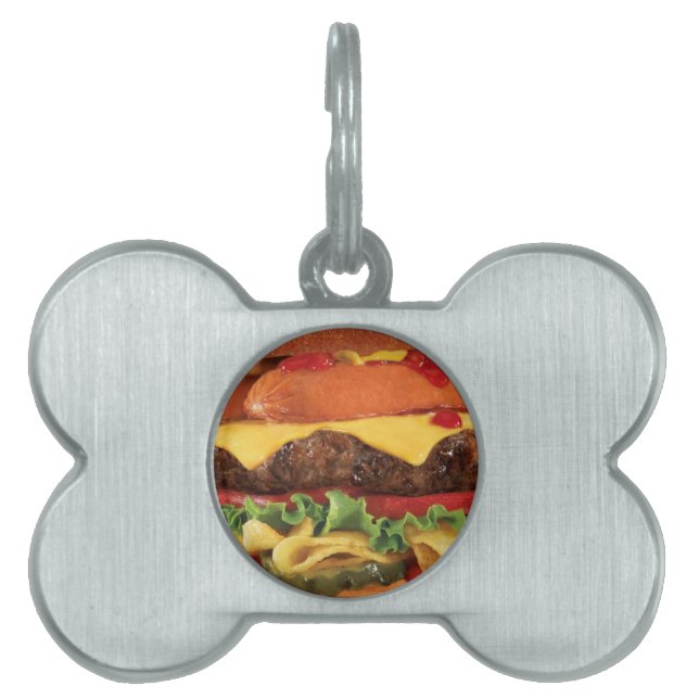 Médaillons Pour Animaux Domestiques burger (Devant)