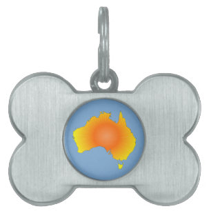 Médaillons Pour Animaux Domestiques Carte Sunny Australie