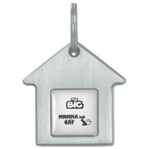 Médaillons Pour Animaux Domestiques Cartes de chat design noir et blanc