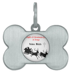 Médaillons Pour Animaux Domestiques Chanter le long de Noël - Carols & Festive Joy