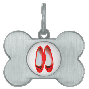 Médaillons Pour Animaux Domestiques Chaussures rouges
