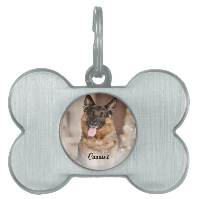 Médaillons Pour Animaux Domestiques Chien de compagnie Funny mignon Identifiant person (Devant)