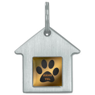 Médaillons Pour Animaux Domestiques Chien en Or