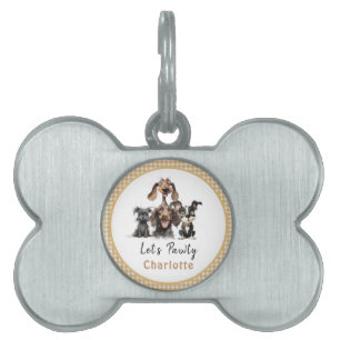 Médaillons Pour Animaux Domestiques Chien Faisons Pawty Anniversaire