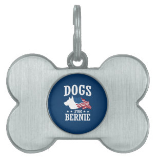 MÉDAILLONS POUR ANIMAUX DOMESTIQUES CHIENS POUR BERNIE SANDERS