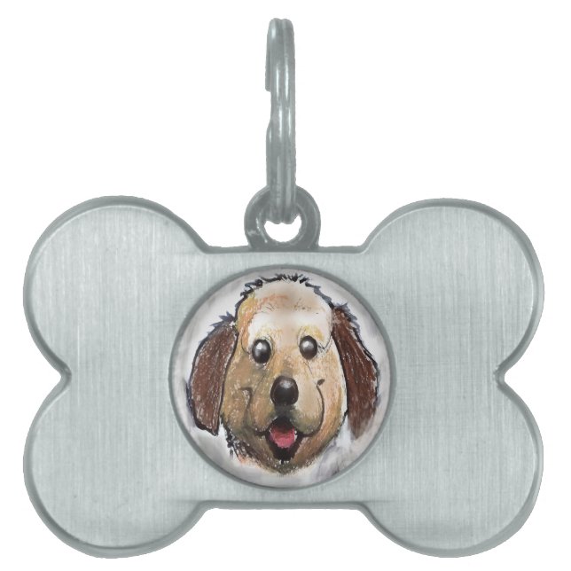 Médaillons Pour Animaux Domestiques Chiot (Devant)