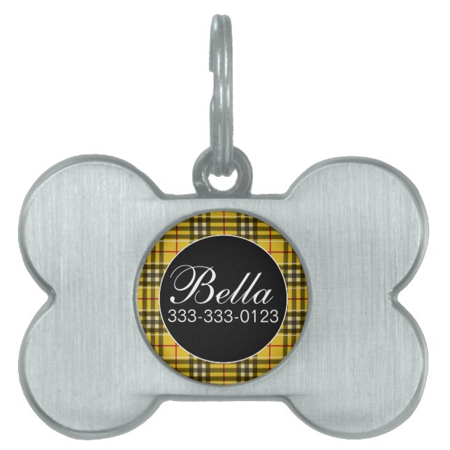 Médaillons Pour Animaux Domestiques Clan MacLeod Elegant (Devant)