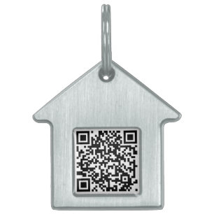 Médaillons Pour Animaux Domestiques code de qr "si" étiquette perdue