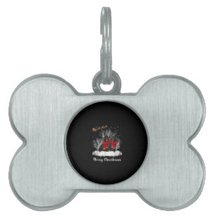 Médaillons Pour Animaux Domestiques Couple Terre-Neuve Santa Cadeau de Noël Chien Joye