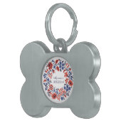 Médaillons Pour Animaux Domestiques Cycle des fleurs (Devant droit)