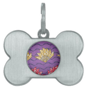 Médaillons Pour Animaux Domestiques Dernière Afrique Wavy Traditionnelle Mode Art Moti