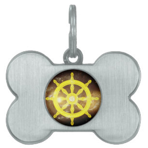 Médaillons Pour Animaux Domestiques Dharma Wheel