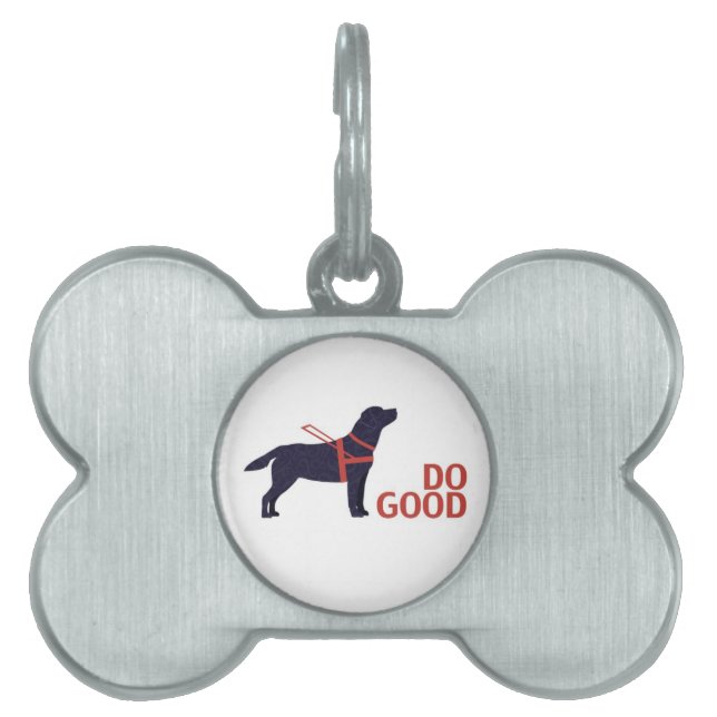 Médaillons Pour Animaux Domestiques Do Good - Service Chig - Black Lab (Devant)