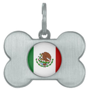 Médaillons Pour Animaux Domestiques Drapeau de Cinco de Mayo au Mexique