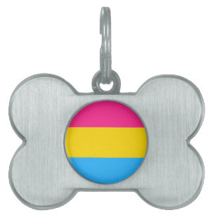 Médaillons Pour Animaux Domestiques Drapeau de fierté pansexuel LGBTQ