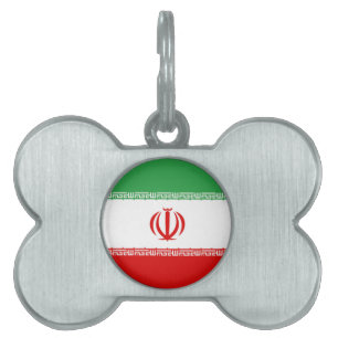 Médaillons Pour Animaux Domestiques Drapeau de l'Iran