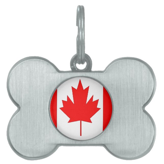 Médaillons Pour Animaux Domestiques Drapeau du Canada (Devant)