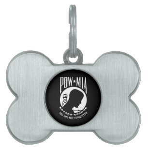 Médaillons Pour Animaux Domestiques Drapeau POW MIA : Soldats disparus de la guerre du