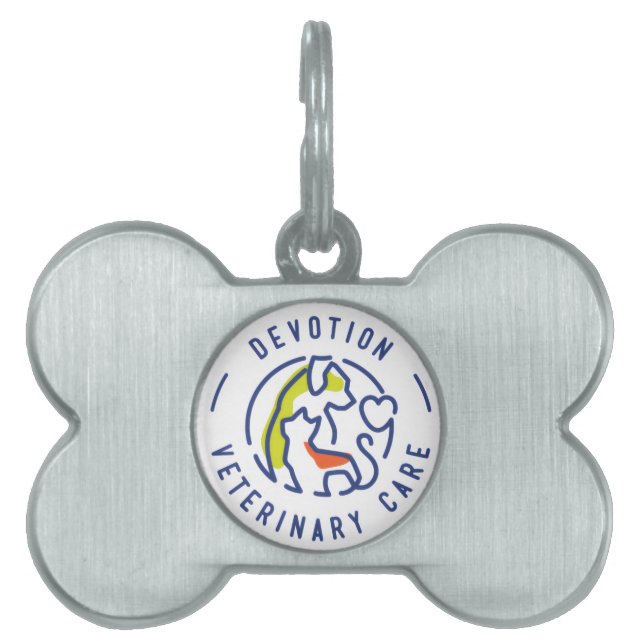 Médaillons Pour Animaux Domestiques DVC Bone Dog Tag (Devant)