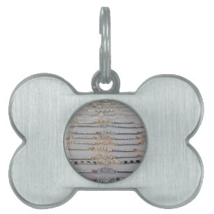 Médaillons Pour Animaux Domestiques Éblouissant Décoré Chaîne de Diamant Artwork Bijou