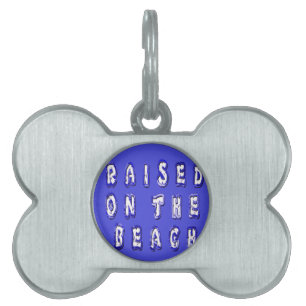 Médaillons Pour Animaux Domestiques Élevé sur la plage : Serene Beach Life Memories