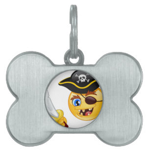 Médaillons Pour Animaux Domestiques emoji pirate