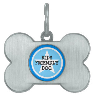 Médaillons Pour Animaux Domestiques Étiquette amicale d'animal familier de chien