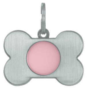Médaillons Pour Animaux Domestiques Étiquette de nom pour animal de compagnie rose