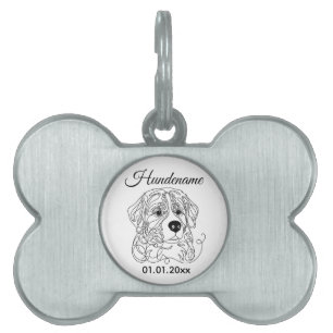Médaillons Pour Animaux Domestiques Étiquette personnalisée en ligne pour le chien de