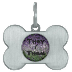 Médaillons Pour Animaux Domestiques Fière de la funky trippy genderqueer grunge