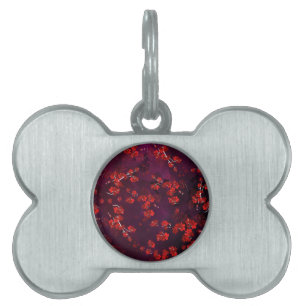 Médaillons Pour Animaux Domestiques Fleur cerise 3
