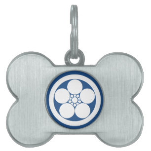 Médaillons Pour Animaux Domestiques Fleur de prune de style Umebachi en cercle