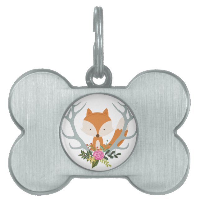 Médaillons Pour Animaux Domestiques Fox mignon (Devant)